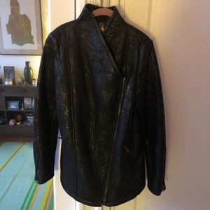 Free People faux leather coat